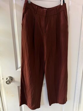 LOFT Outlet Women's Straight-Leg Pants in Deep Brown
